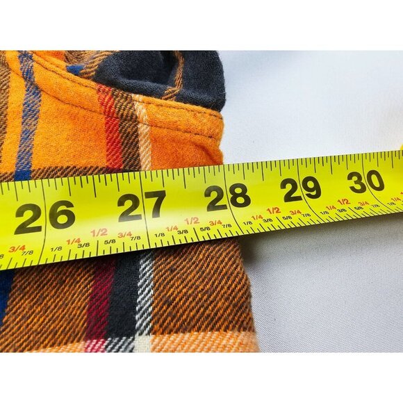 Legendary Whitetails Size 3XL Men's Orange Plaid Flannel Buck Camp Long Sleeve - Picture 2 of 13